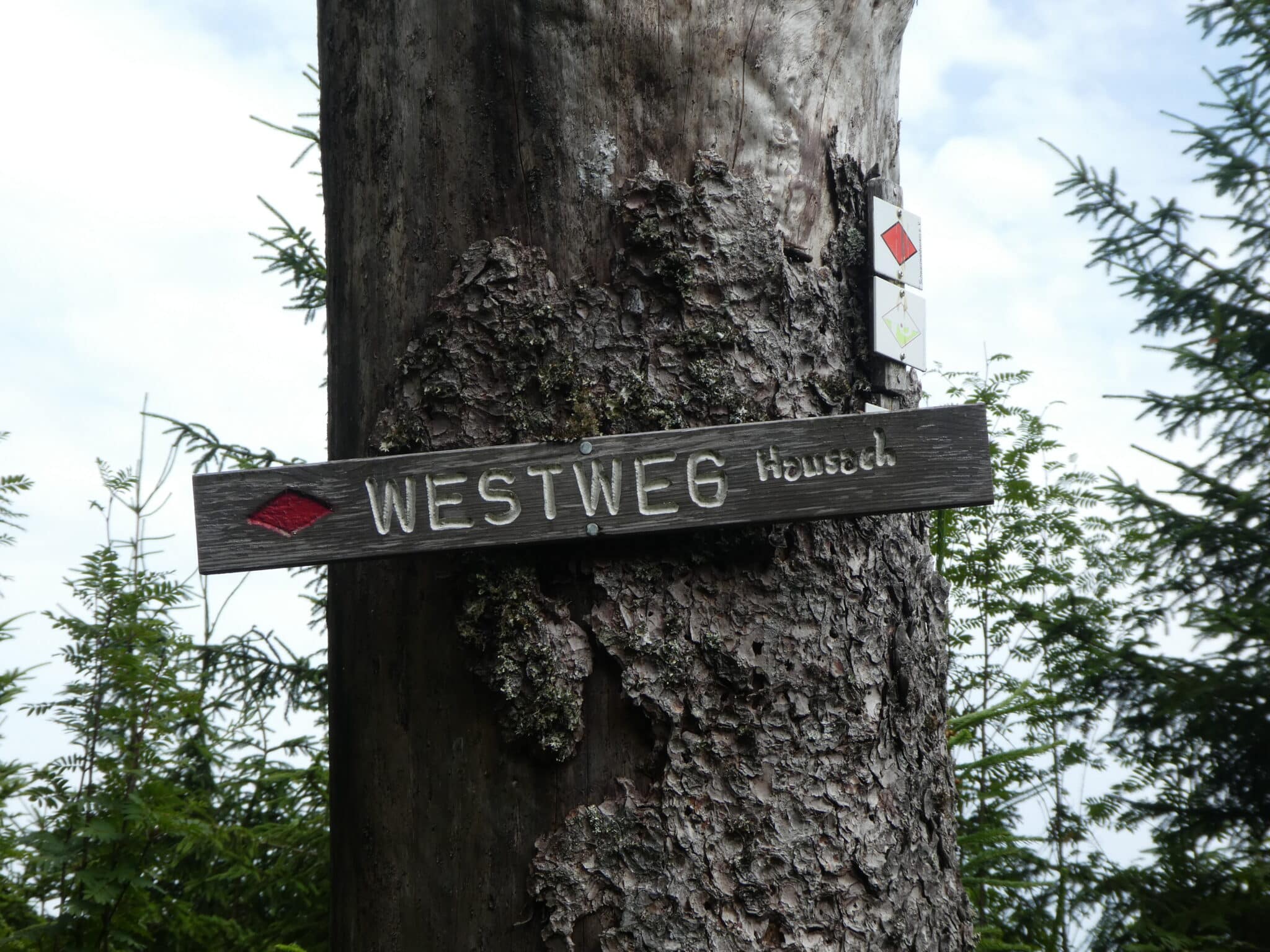 Westweg Schild